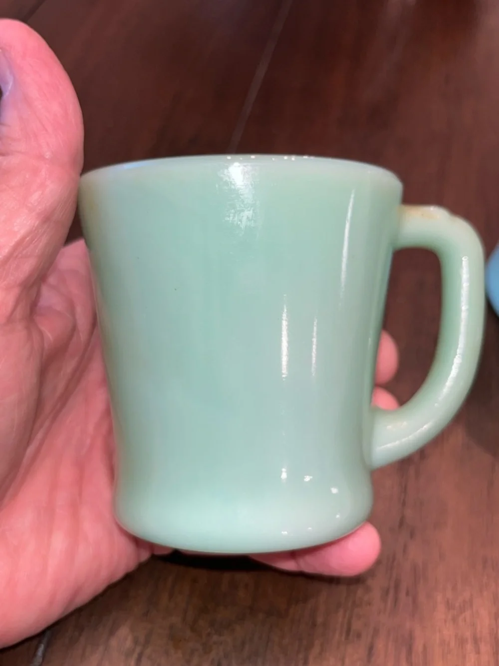 Fire King :(2) Vintage Jadeite Fire King Restaurant Style Coffee Cup: Very Nice
